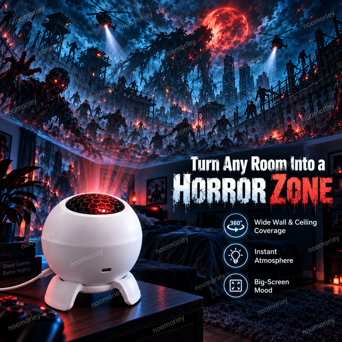Gaming-Themed Projector Light Set the Mood for Your Next Session