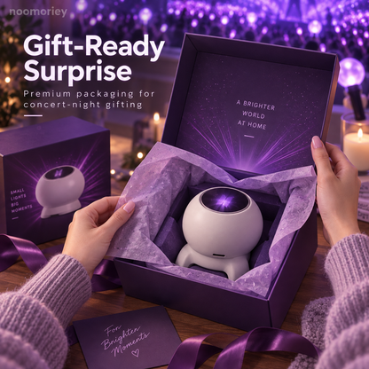 Galaxy Concert Projector Immersive Purple Starry Sky Light with Bluetooth Speaker & Remote Control