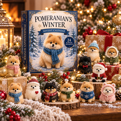 Pomeranian Advent Calendar 24 Days of Fluffy Christmas Surprises