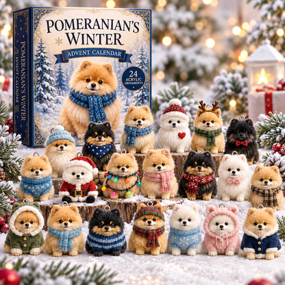 Pomeranian Advent Calendar 24 Days of Fluffy Christmas Surprises