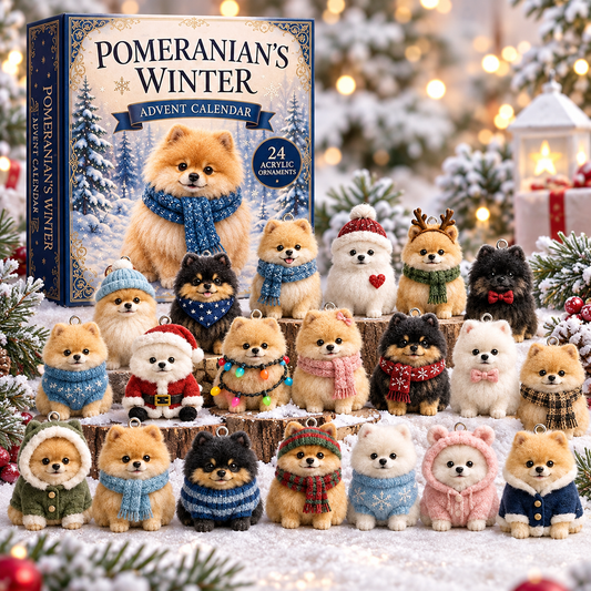 Pomeranian Advent Calendar 24 Days of Fluffy Christmas Surprises