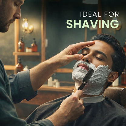 Professional Straight Razor for Men - Barber Edge Kit (100 Blades Included)
