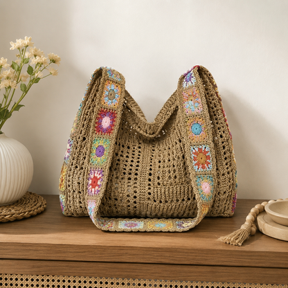 Floral Patchwork Bag Wear It Shoulder or Crossbody