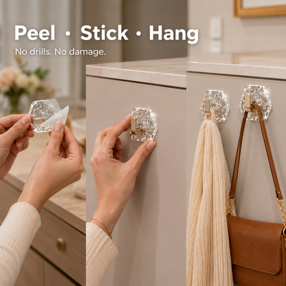Heavy-Duty Adhesive Hooks