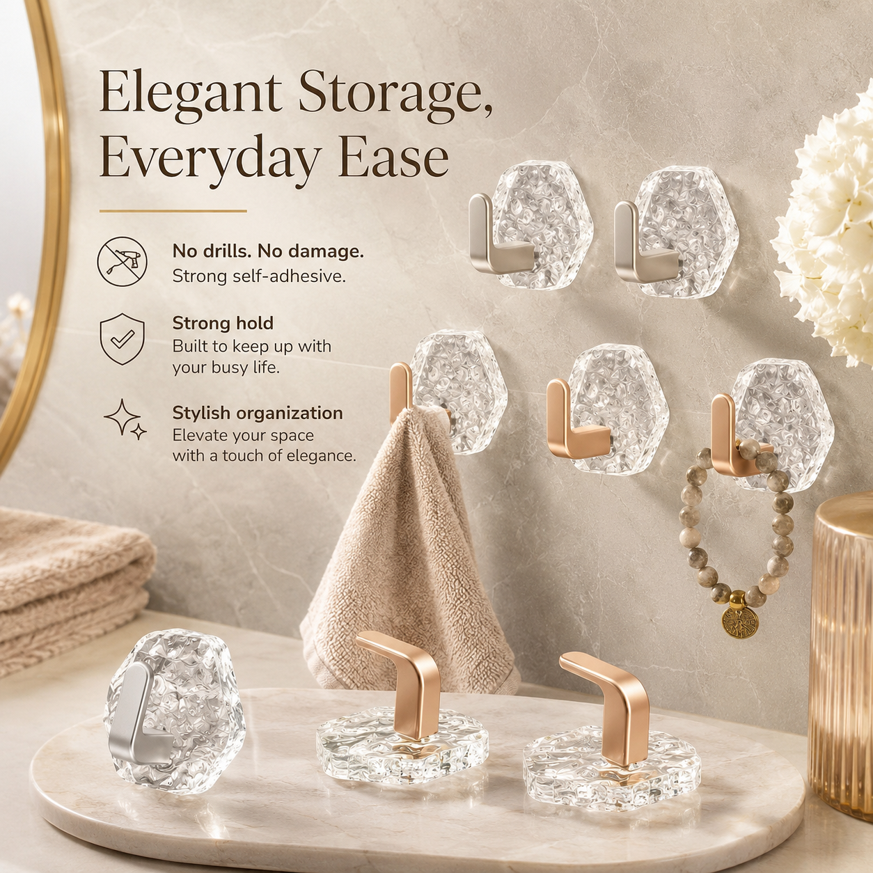 Heavy-Duty Adhesive Hooks