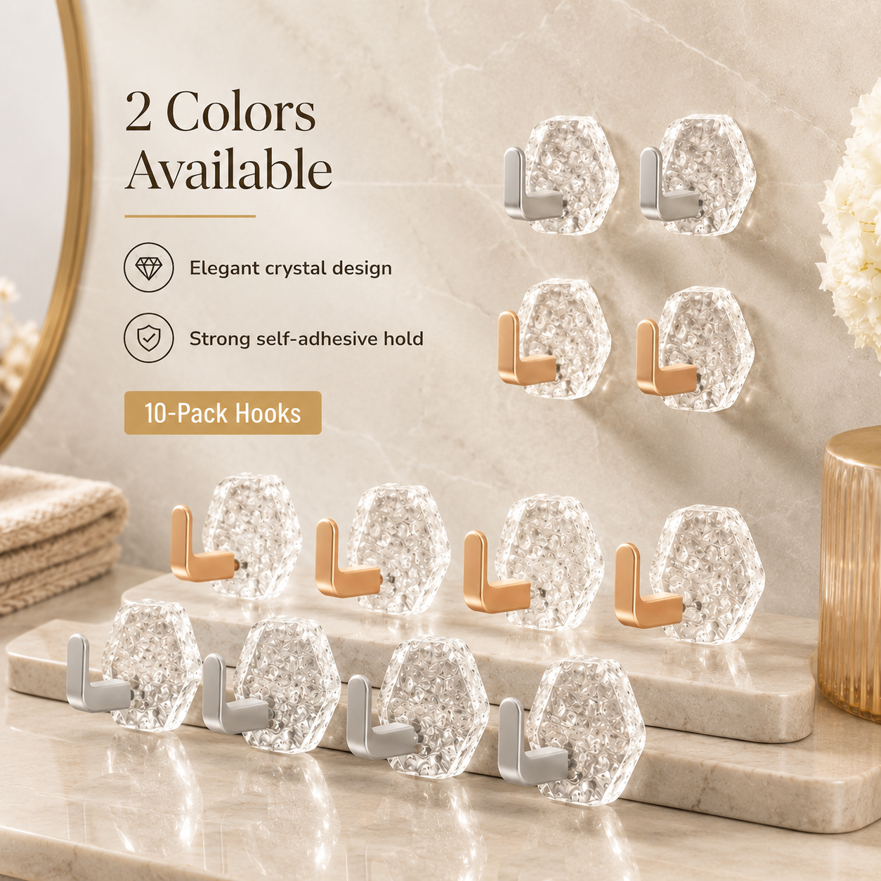 Heavy-Duty Adhesive Hooks