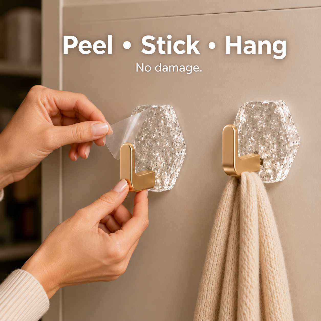 Heavy-Duty Adhesive Hooks