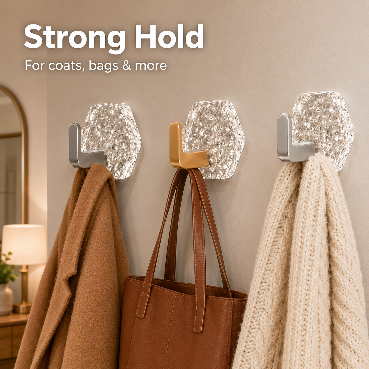 Heavy-Duty Adhesive Hooks