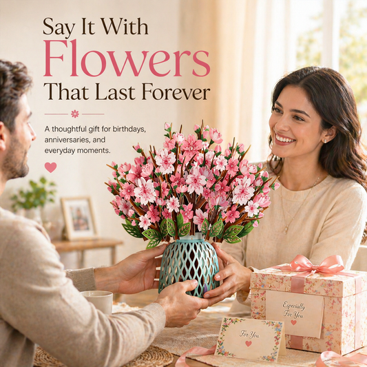 Forever-Blooming 3D Flower Pop-Up Card