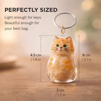 Pet Hair Keepsake Keychains