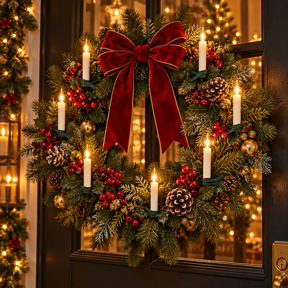 Flameless Christmas Candle Clip Lights