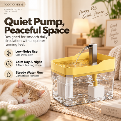Fresh Flow Pet Water Fountain for Cats & Dogs