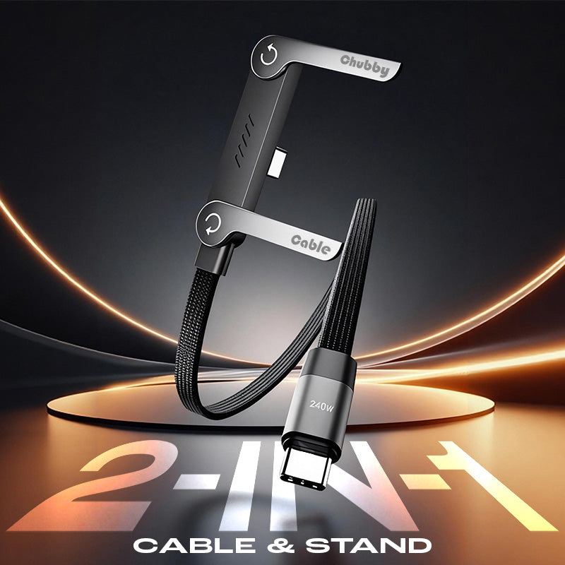 Fast-Charge Cable Phone Stand
