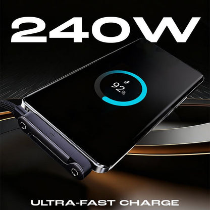 Fast-Charge Cable Phone Stand