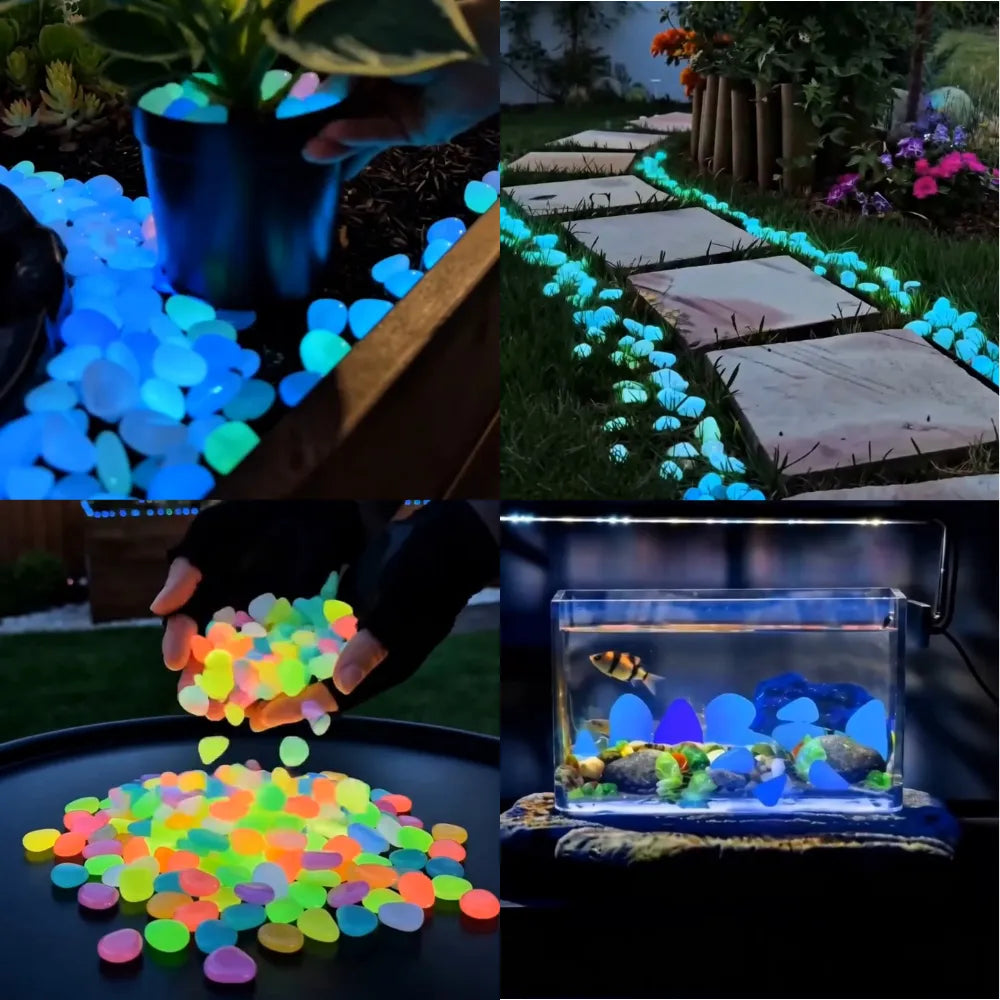 Glow-In-The-Dark Garden Stones
