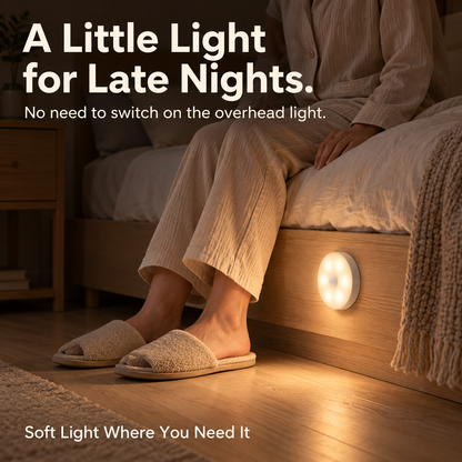 Rechargeable Motion Sensor Night Light Magnetic Mount & 3 Light Colors