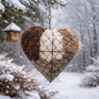 Alpaca Bird Nesting Heart