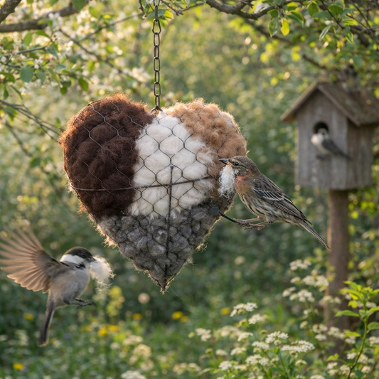 Alpaca Bird Nesting Heart