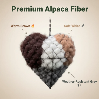 Alpaca Bird Nesting Heart