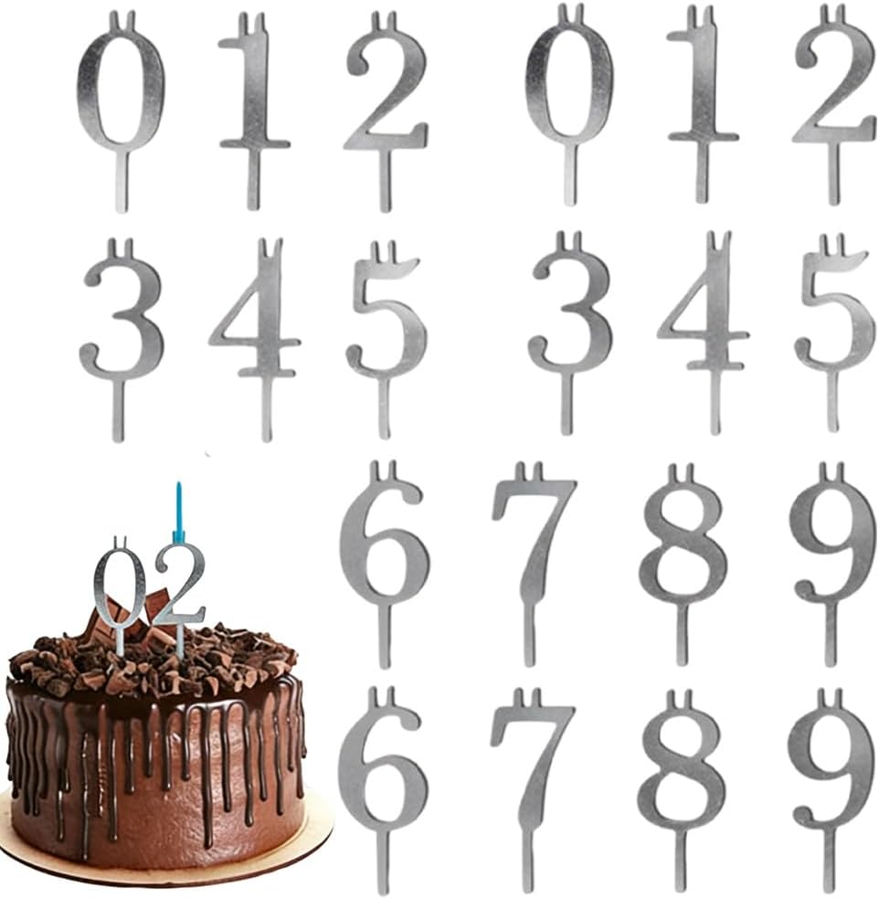 Reusable Number Candle Holders