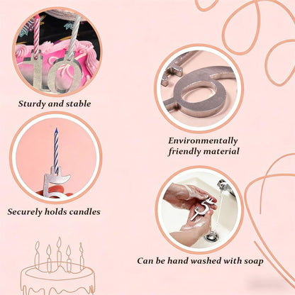 Reusable Number Candle Holders
