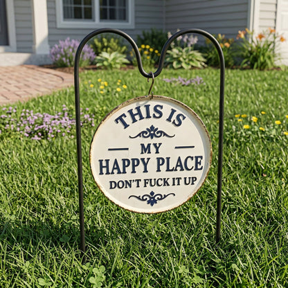 Funny Metal Garden Sign