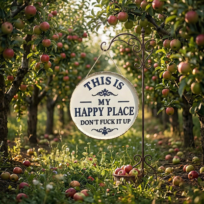 Funny Metal Garden Sign