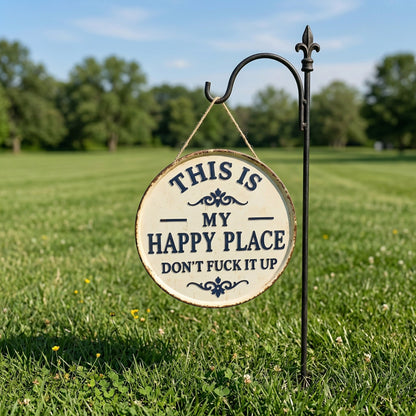 Funny Metal Garden Sign