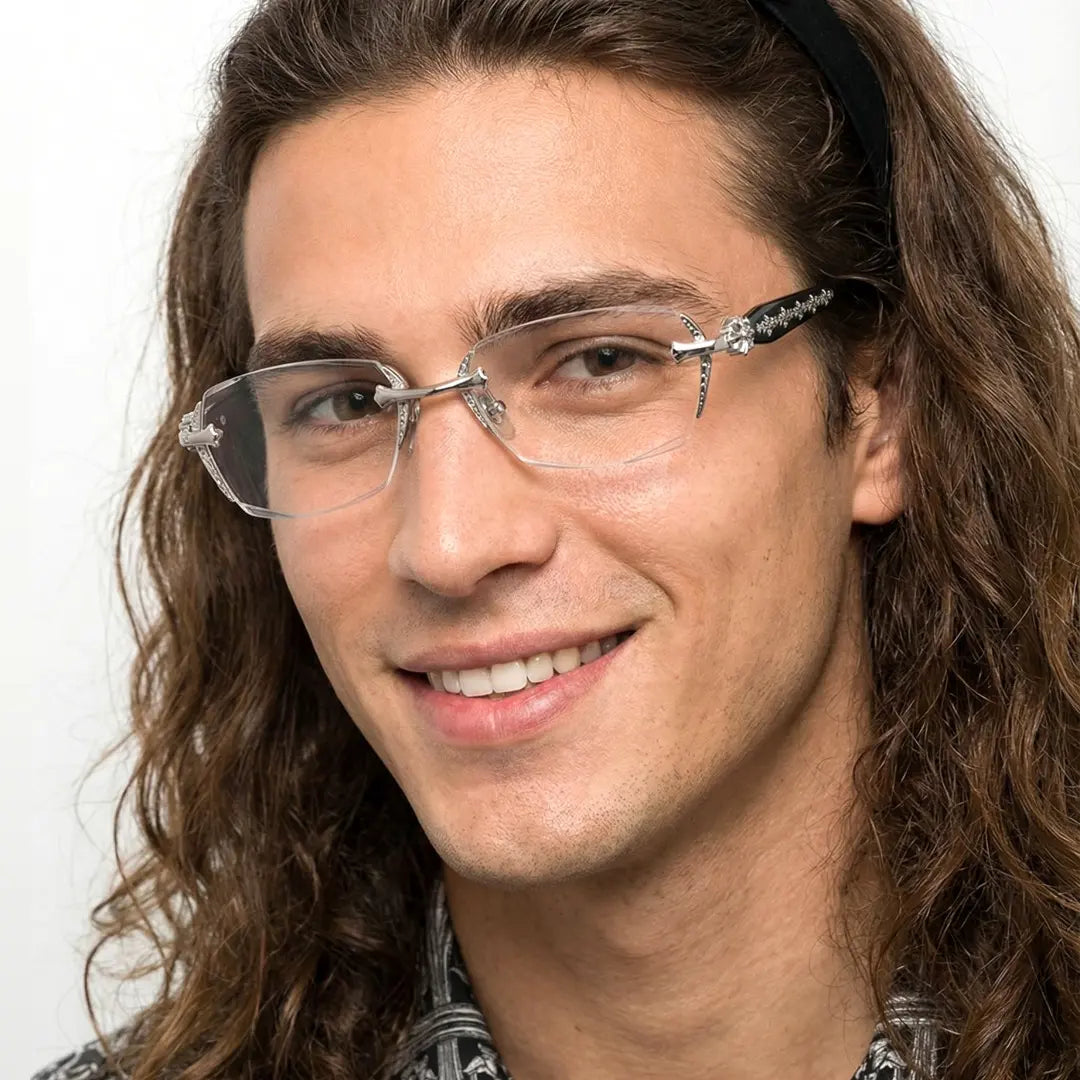Rimless Blue-Light Reading Glasses