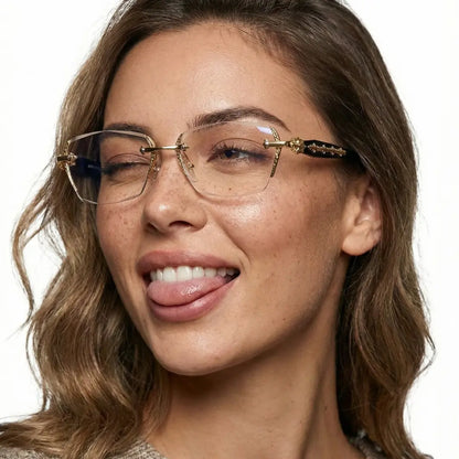 Rimless Blue-Light Reading Glasses