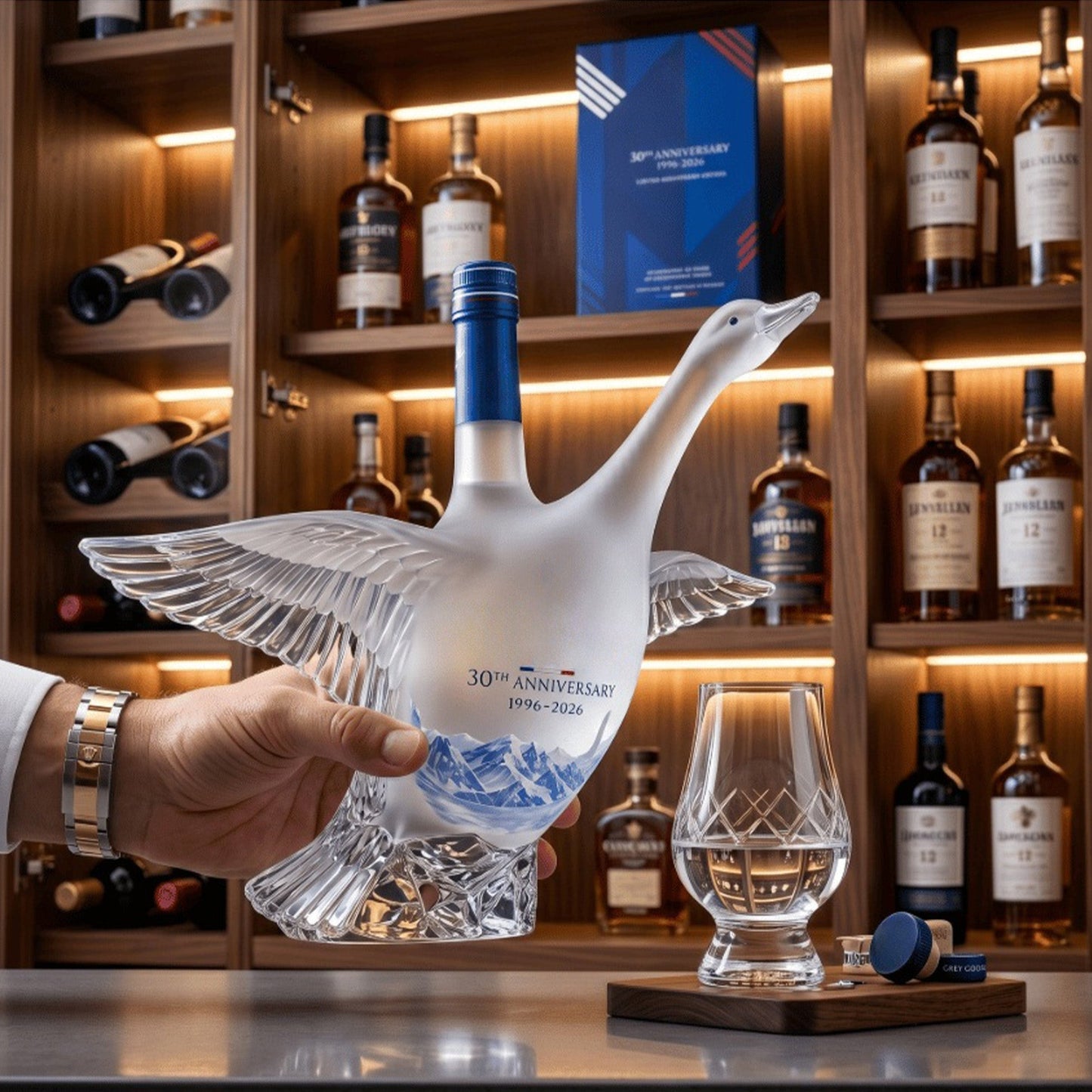 3D Sculpted Vodka Bottle