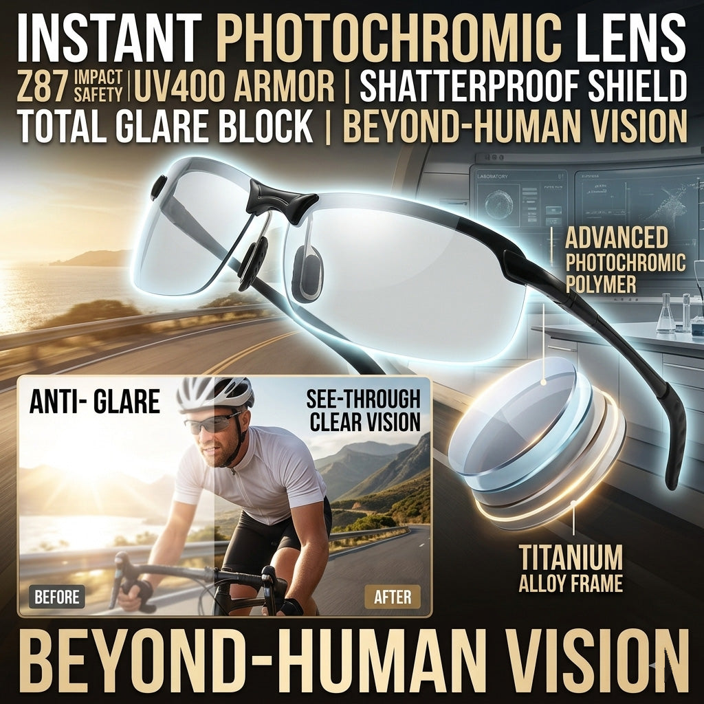 Smart Vision Glasses Anti-Glare UV Protection with Infrared Night Vision & Impact-Resistant Lenses