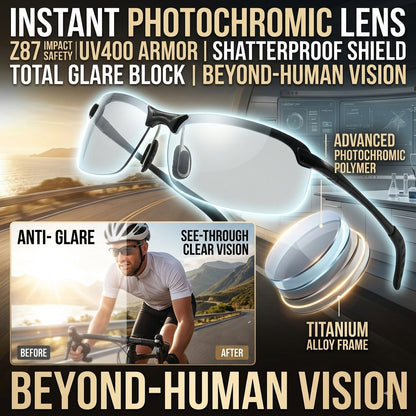 Smart Vision Glasses Anti-Glare UV Protection with Infrared Night Vision & Impact-Resistant Lenses