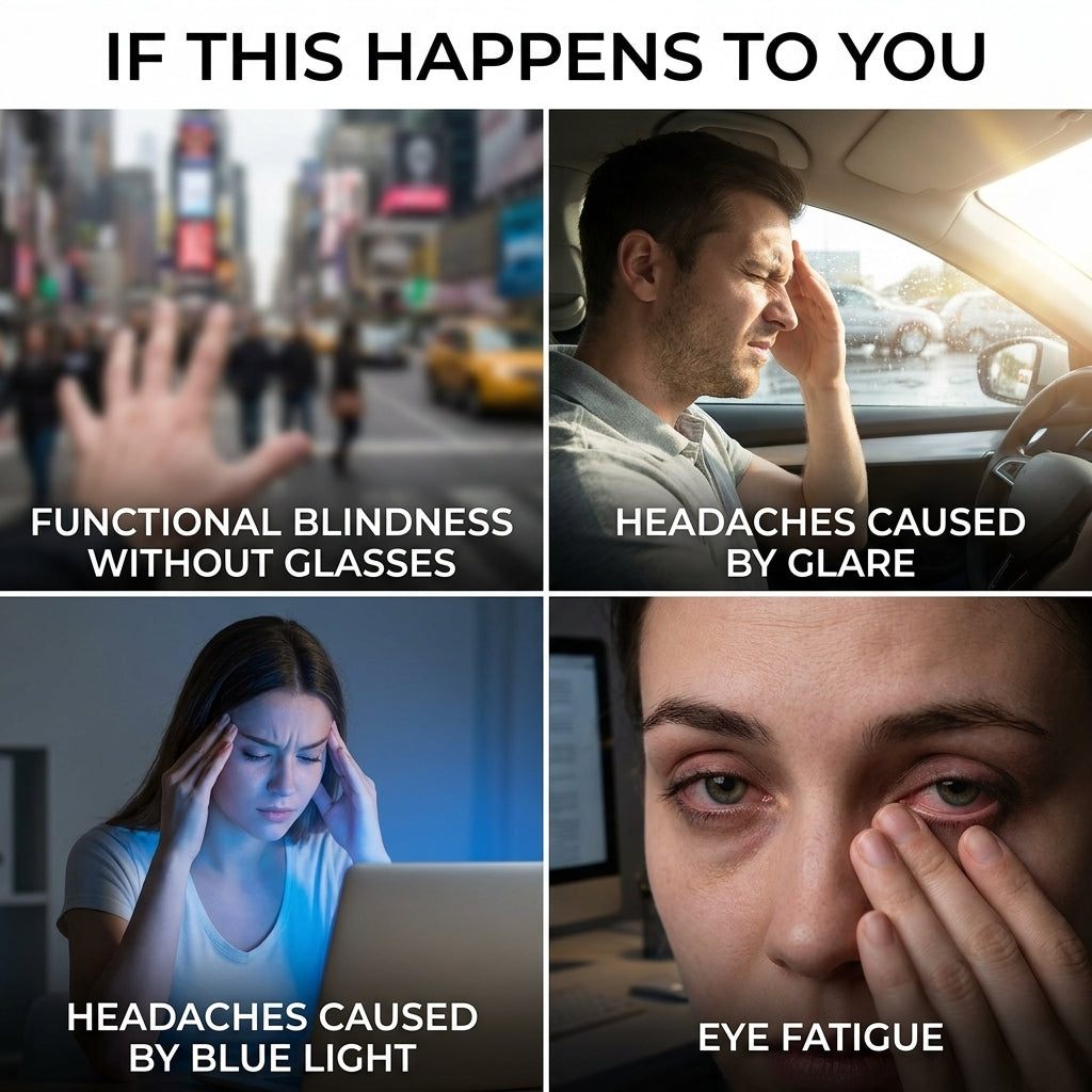 Smart Vision Glasses Infrared Night Vision | Anti-Glare | UV Protection | Impact-Resistant