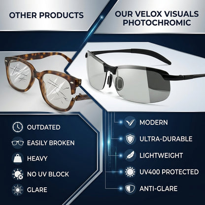Smart Vision Glasses Anti-Glare UV Protection with Infrared Night Vision & Impact-Resistant Lenses