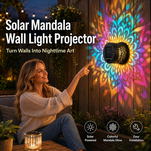 Solar Mandala Wall Lights