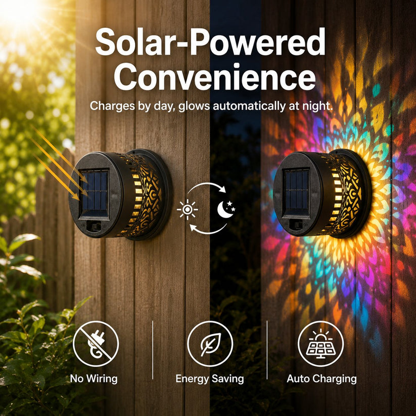 Solar Mandala Wall Lights