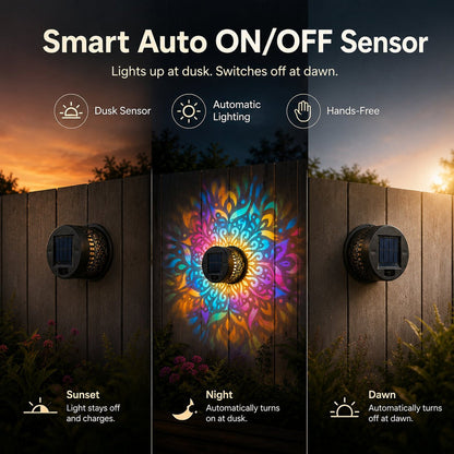 Solar Mandala Wall Lights