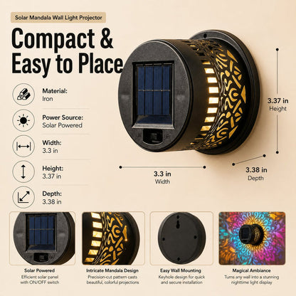 Solar Mandala Wall Lights