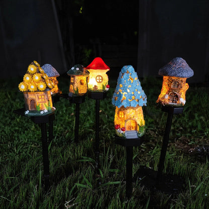 Solar Mushroom Cottage Light