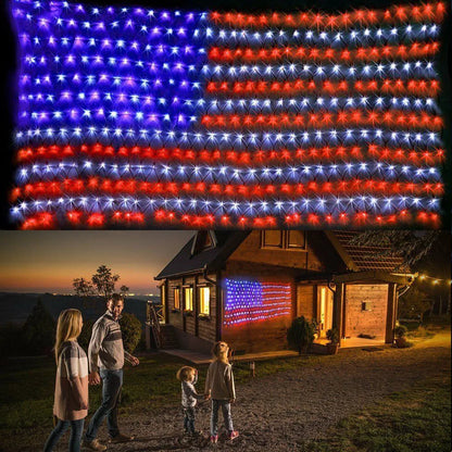 American Flag String Lights
