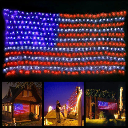 American Flag String Lights