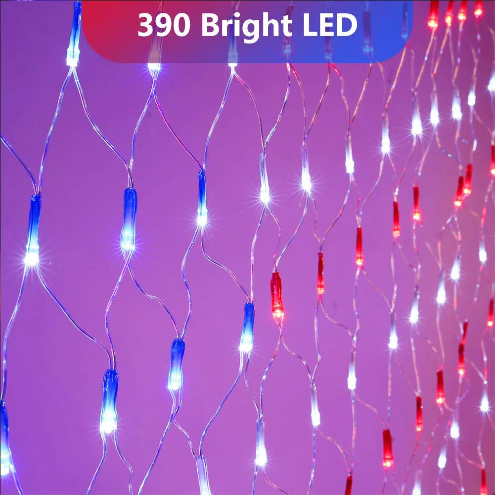 American Flag String Lights