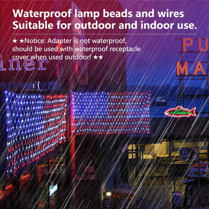American Flag String Lights