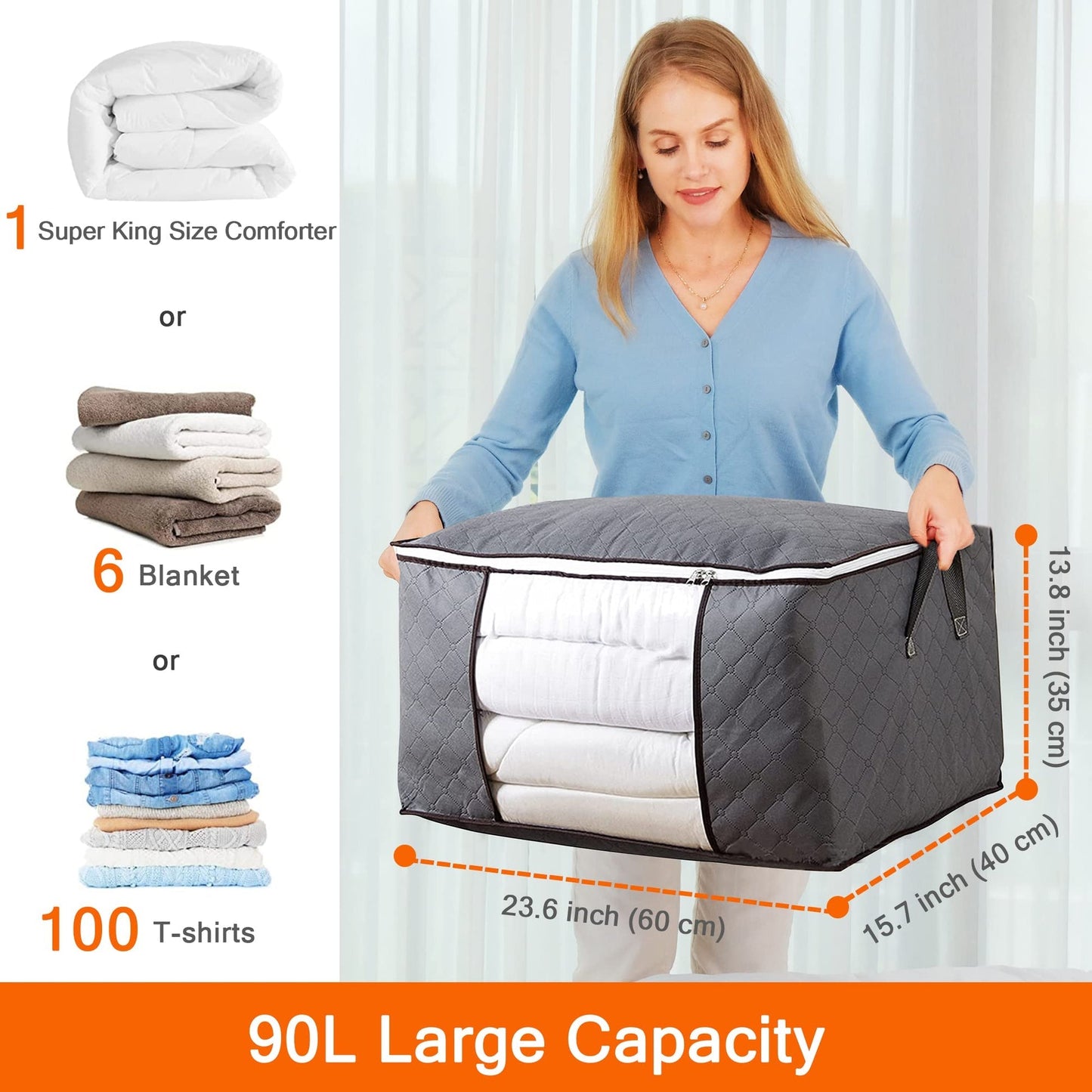 90L Clothes Storage Bags