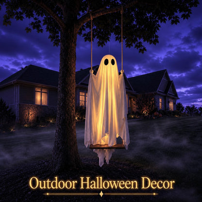 LED Swinging Ghost Decoration