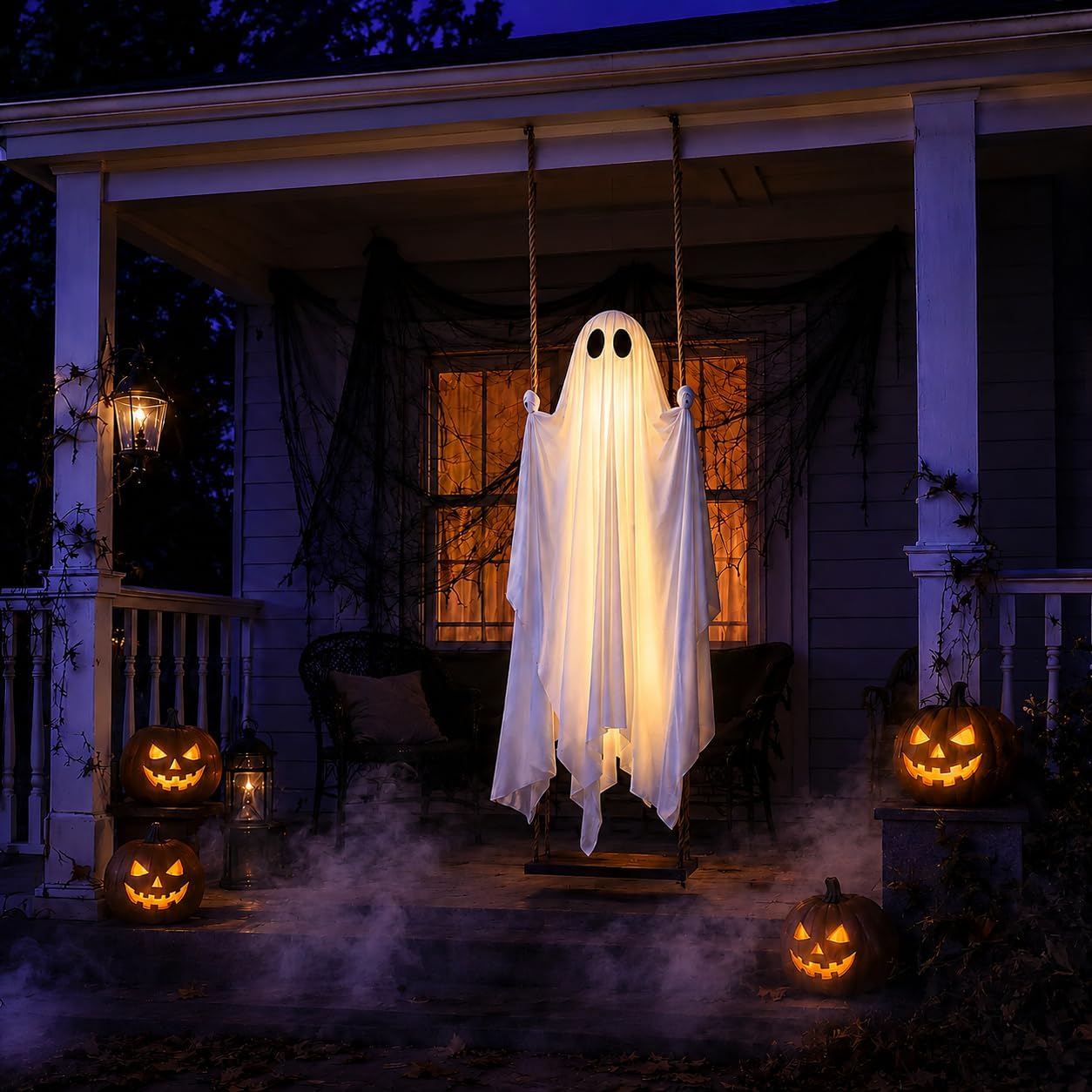 LED Swinging Ghost Decoration