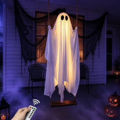 LED Swinging Ghost Decoration