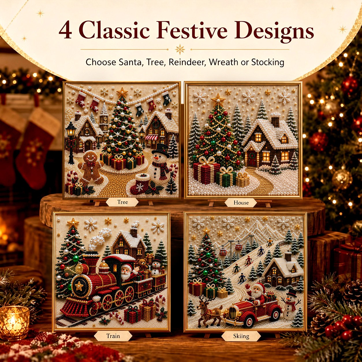 Framed Christmas Diamond Painting