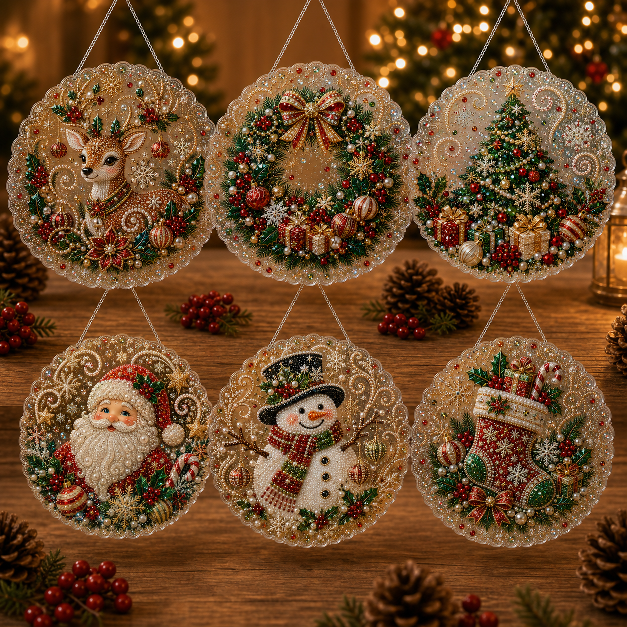 Christmas Diamond Suncatcher Kit
